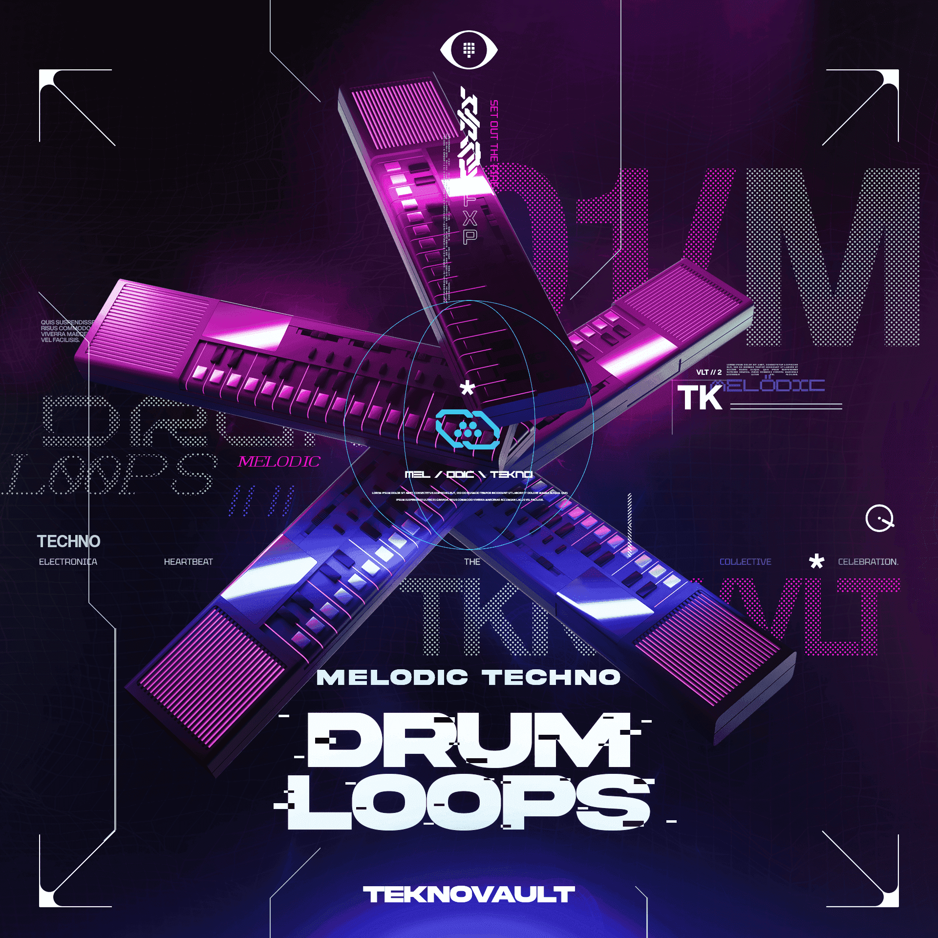 Melodic Techno Drum Loops (Vol. 2) - Teknovault